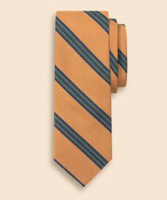 Brooks Brothers / ブルックス ブラザーズ ネクタイ | タッサーシルク／コットン　BB#1ストライプタイ