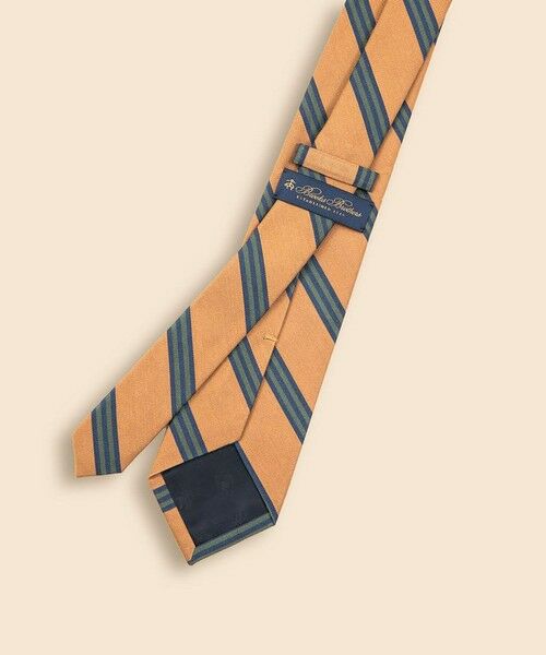 Brooks Brothers / ブルックス ブラザーズ ネクタイ | タッサーシルク／コットン　BB#1ストライプタイ | 詳細3