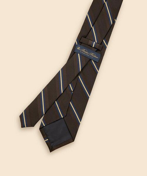 Brooks Brothers / ブルックス ブラザーズ ネクタイ | シルク／コットン　サテン　ストライプタイ | 詳細1