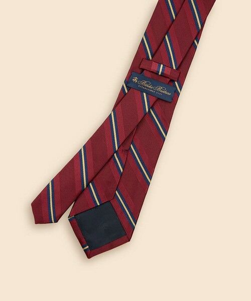 Brooks Brothers / ブルックス ブラザーズ ネクタイ | シルク／コットン　サテン　ストライプタイ | 詳細3