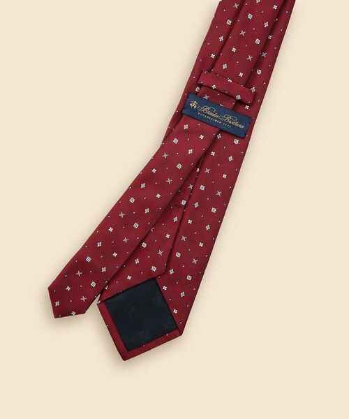 Brooks Brothers / ブルックス ブラザーズ ネクタイ | シルク　スクエアフラワー×ドット　ジャカードタイ | 詳細3