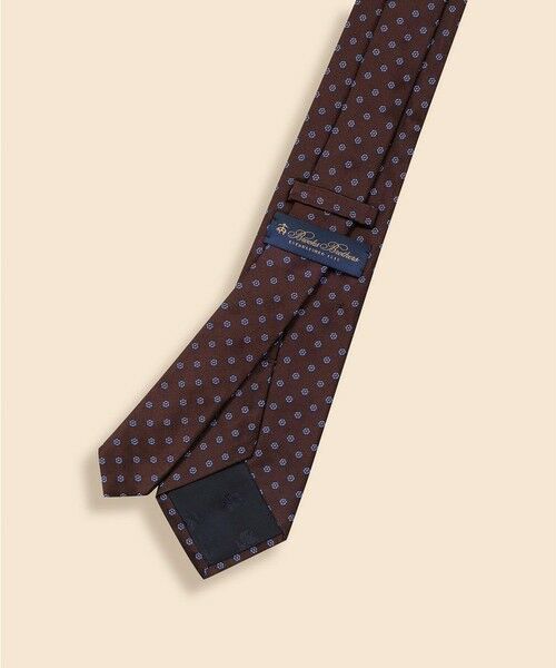 Brooks Brothers / ブルックス ブラザーズ ネクタイ | シルク　スモールフラワー　ジャカードタイ | 詳細1