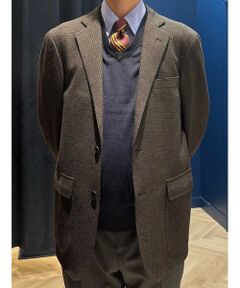Brooks Brothers / ブルックス ブラザーズ テーラードジャケット | ウール　ニット　グレンチェック　シングル２釦ジャケット　Classic