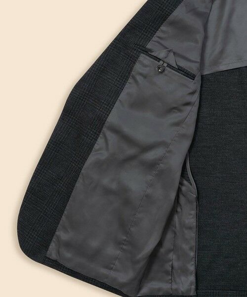 Brooks Brothers / ブルックス ブラザーズ テーラードジャケット | ウール ニット グレンチェック シングル2釦ジャケット Classic | 詳細4