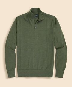 Brooks Brothers / ブルックス ブラザーズ ニット・セーター | メリノウール　ハーフジップ　モックネックセーター