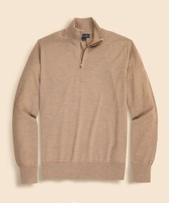 Brooks Brothers / ブルックス ブラザーズ ニット・セーター | メリノウール　ハーフジップ　モックネックセーター