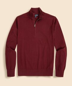 Brooks Brothers / ブルックス ブラザーズ ニット・セーター | メリノウール　ハーフジップ　モックネックセーター