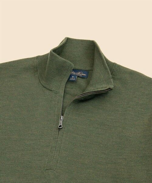 Brooks Brothers / ブルックス ブラザーズ ニット・セーター | メリノウール　ハーフジップ　モックネックセーター | 詳細1