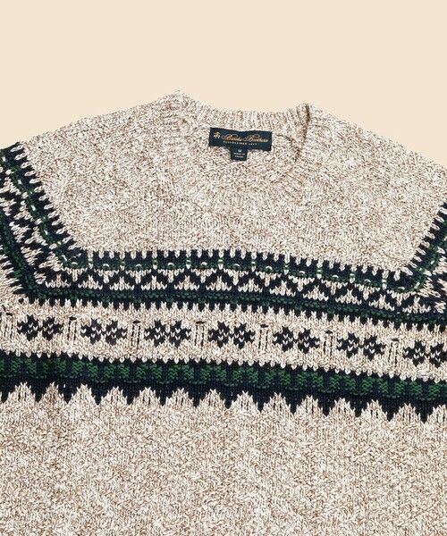 Brooks Brothers / ブルックス ブラザーズ ニット・セーター | コットン フェアアイル クルーネックセーター | 詳細1