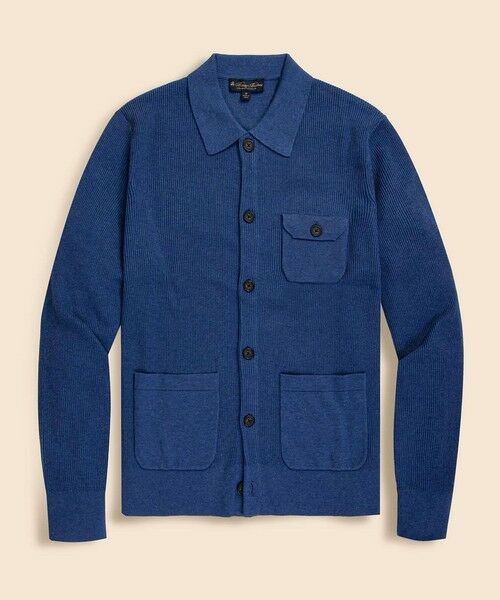 Brooks Brothers / ブルックス ブラザーズ カーディガン・ボレロ | スーピマコットン リブニット チョアジャケットセーター | 詳細3