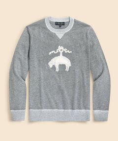 Brooks Brothers / ブルックス ブラザーズ ニット・セーター | スーピマコットン　GFワッペン　クルーネックセーター