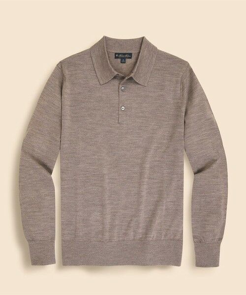 Brooks Brothers / ブルックス ブラザーズ ニット・セーター | メリノウール ポロセーター(ブラウン)