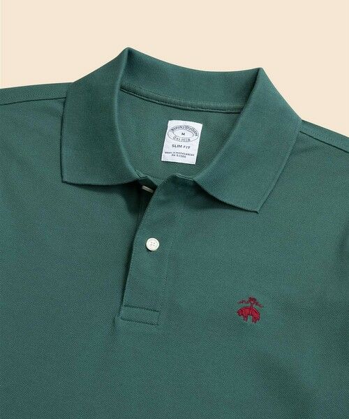 Brooks Brothers / ブルックス ブラザーズ ポロシャツ | スーピマコットンストレッチピケ　GFロゴ　ロングスリーブポロシャツ　Slim Fit | 詳細1
