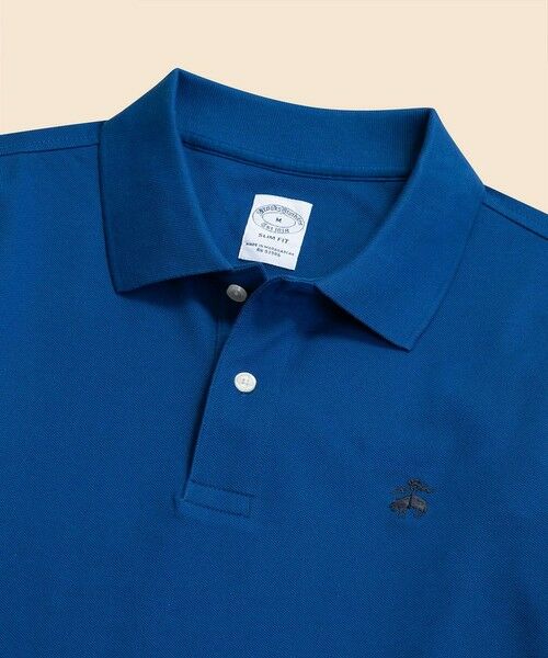 Brooks Brothers / ブルックス ブラザーズ ポロシャツ | スーピマコットンストレッチピケ　GFロゴ　ロングスリーブポロシャツ　Slim Fit | 詳細1
