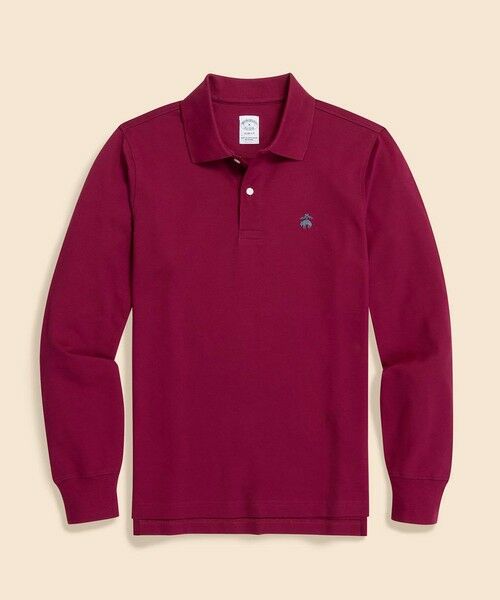 Brooks Brothers/ブルックス ブラザーズ スーピマコットンストレッチピケ GFロゴ ロングスリーブポロシャツ Slim Fit レッド XL Brooks Brothers/ブルックス ブラザーズ スーピマコットンストレッチピケ GFロゴ ロングスリーブポロシャツ Slim Fit レッド XL