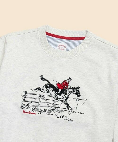 Brooks Brothers / ブルックス ブラザーズ スウェット | コットンフレンチテリー　ポールブラウン　エンブロイダリー　スウェットシャツ | 詳細2