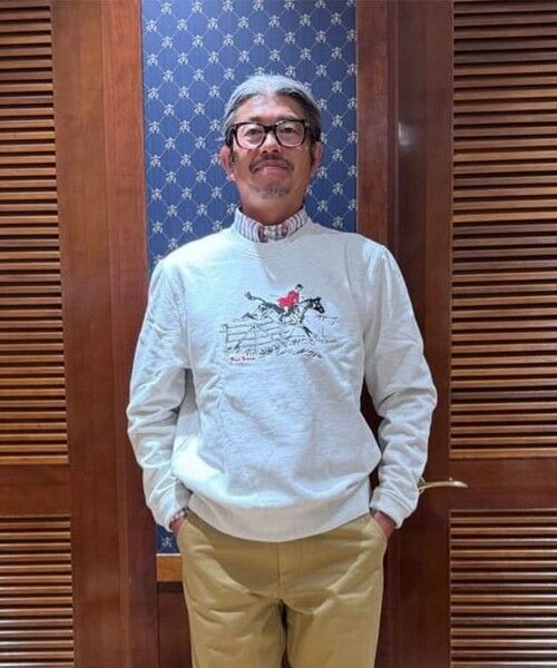 Brooks Brothers / ブルックス ブラザーズ スウェット | コットンフレンチテリー　ポールブラウン　エンブロイダリー　スウェットシャツ | 詳細3