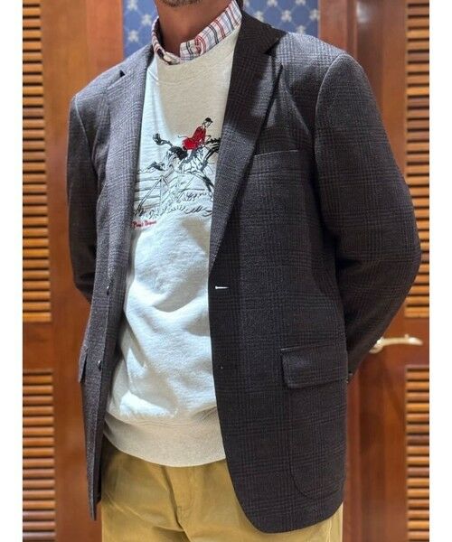 Brooks Brothers / ブルックス ブラザーズ スウェット | コットンフレンチテリー　ポールブラウン　エンブロイダリー　スウェットシャツ | 詳細4