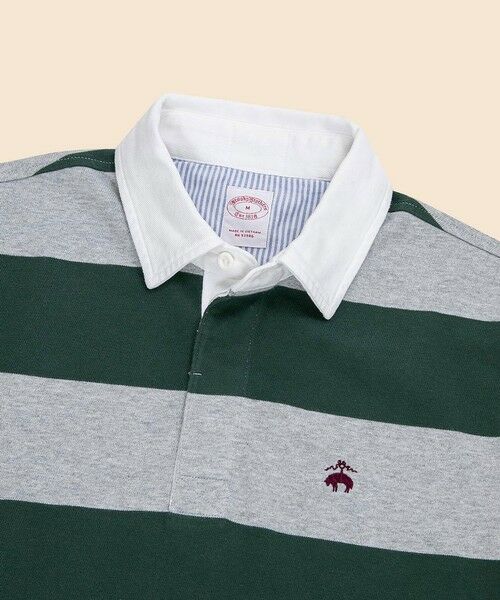 Brooks Brothers / ブルックス ブラザーズ ポロシャツ | コットンジャージー GFロゴ ラグビーシャツ | 詳細1