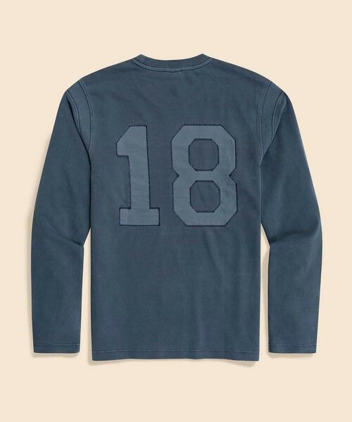 Brooks Brothers / ブルックス ブラザーズ スウェット | コットンジャージー GFロゴ バックナンバーパッチ ロングスリーブTシャツ | 詳細1