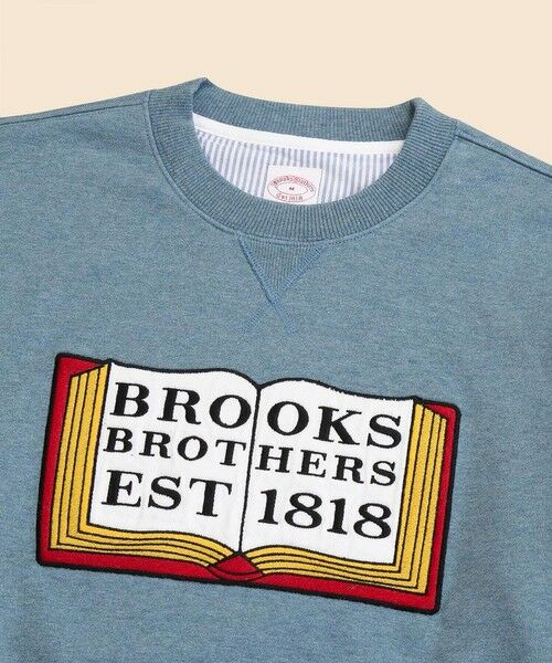Brooks Brothers / ブルックス ブラザーズ スウェット | コットンフレンチテリー ブックエンブロイダリー スウェットシャツ | 詳細1