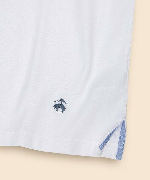 Brooks Brothers / ブルックス ブラザーズ ポロシャツ | コットンジャージー GFロゴ チェストストライプ ラグビーシャツ | 詳細3