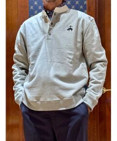 Brooks Brothers / ブルックス ブラザーズ スウェット | ◆オンラインストア限定◆ コットンフレンチテリー　ビッグGFロゴ　ハーフボタンスウェットシャツ