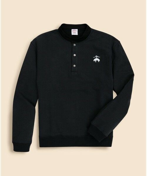 Brooks Brothers / ブルックス ブラザーズ スウェット | ◆オンラインストア限定◆ コットンフレンチテリー　ビッグGFロゴ　ハーフボタンスウェットシャツ | 詳細1