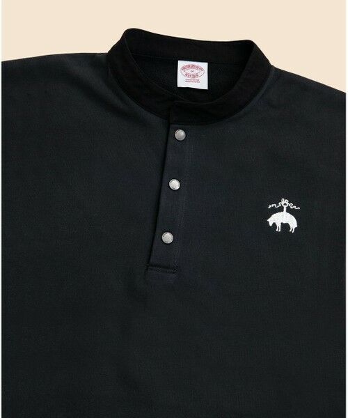Brooks Brothers / ブルックス ブラザーズ スウェット | ◆オンラインストア限定◆ コットンフレンチテリー　ビッグGFロゴ　ハーフボタンスウェットシャツ | 詳細2