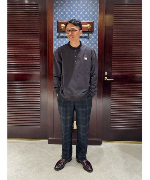 Brooks Brothers / ブルックス ブラザーズ スウェット | ◆オンラインストア限定◆ コットンフレンチテリー　ビッグGFロゴ　ハーフボタンスウェットシャツ | 詳細3