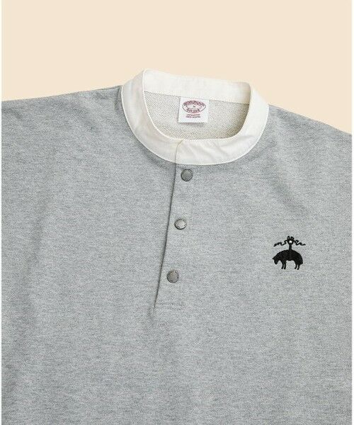 Brooks Brothers / ブルックス ブラザーズ スウェット | ◆オンラインストア限定◆ コットンフレンチテリー　ビッグGFロゴ　ハーフボタンスウェットシャツ | 詳細7