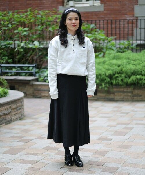 Brooks Brothers / ブルックス ブラザーズ スウェット | ◆オンラインストア限定◆ コットンフレンチテリー　ビッグGFロゴ　ハーフボタンスウェットシャツ | 詳細11