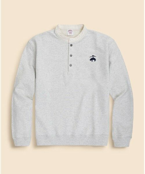 Brooks Brothers / ブルックス ブラザーズ スウェット | ◆オンラインストア限定◆ コットンフレンチテリー　ビッグGFロゴ　ハーフボタンスウェットシャツ | 詳細9