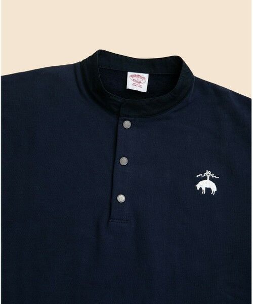 Brooks Brothers / ブルックス ブラザーズ スウェット | ◆オンラインストア限定◆ コットンフレンチテリー　ビッグGFロゴ　ハーフボタンスウェットシャツ | 詳細17