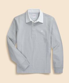 Brooks Brothers / ブルックス ブラザーズ ポロシャツ | コットンジャージー　GFロゴ　ソリッド　ラグビーシャツ