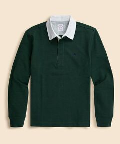 Brooks Brothers / ブルックス ブラザーズ ポロシャツ | コットンジャージー　GFロゴ　ソリッド　ラグビーシャツ