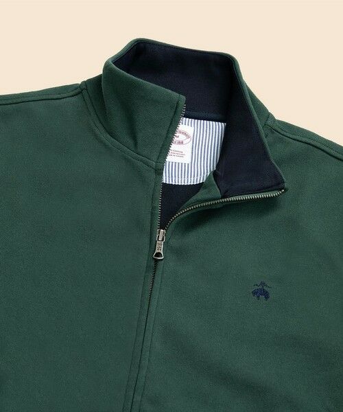 Brooks Brothers / ブルックス ブラザーズ スウェット | コットン/ポリエステル ピケ GFロゴ ダブルフェイスフルジップ | 詳細2