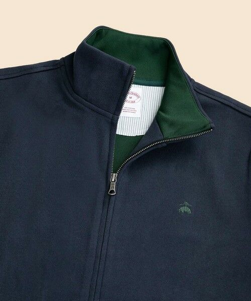 Brooks Brothers / ブルックス ブラザーズ スウェット | コットン/ポリエステル ピケ GFロゴ ダブルフェイスフルジップ | 詳細3