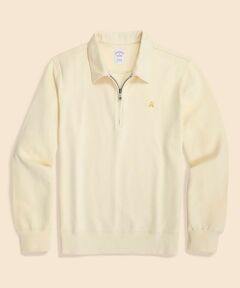 Brooks Brothers / ブルックス ブラザーズ スウェット | コットンジャージー　GFロゴ　ハーフジップカラー　プルオーバー