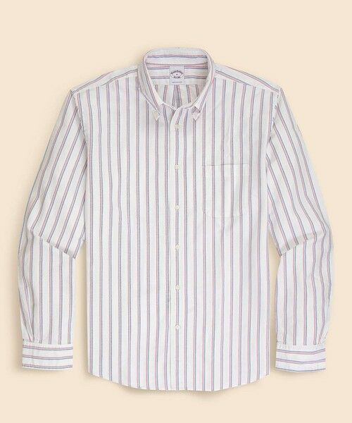 Brooks Brothers / ブルックス ブラザーズ シャツ・ブラウス | コットンオックスフォード ストライプ フライデーシャツ(ホワイト)