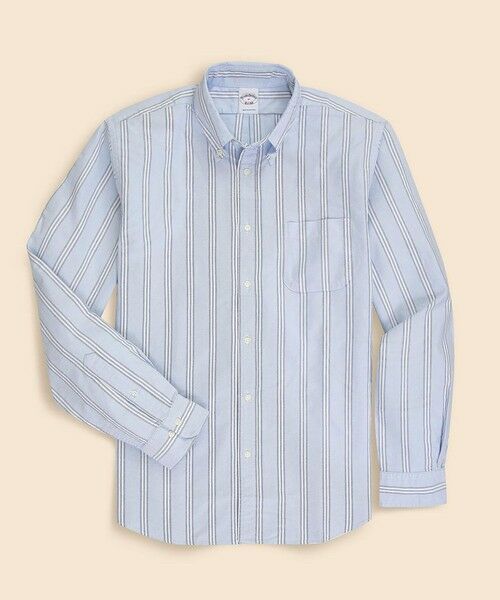 Brooks Brothers/ブルックス ブラザーズ コットンオックスフォード ストライプ フライデーシャツ ブルー M Brooks Brothers/ブルックス ブラザーズ コットンオックスフォード ストライプ フライデーシャツ ブルー M