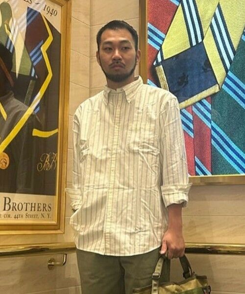 Brooks Brothers / ブルックス ブラザーズ シャツ・ブラウス | コットンオックスフォード ストライプ フライデーシャツ(イエロー)