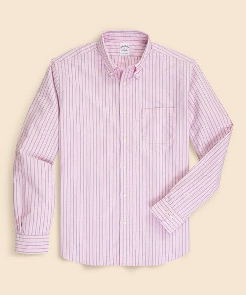 Brooks Brothers / ブルックス ブラザーズ シャツ・ブラウス | コットンオックスフォード ストライプ フライデーシャツ(ピンク)