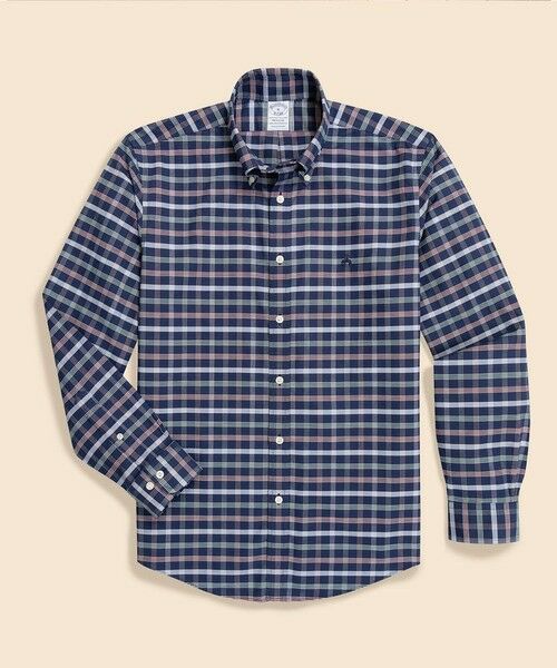 Brooks Brothers/ブルックス ブラザーズ ストレッチオックスフォード GFロゴ シーズナルパターン カジュアルシャツ Regular Fit ダークネイビー S Brooks Brothers/ブルックス ブラザーズ ストレッチオックスフォード GFロゴ シーズナルパターン カジュアルシャツ Regular Fit ダークネイビー S