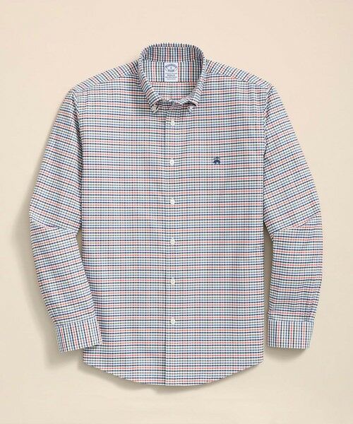 Brooks Brothers/ブルックス ブラザーズ ストレッチオックスフォード GFロゴ シーズナルパターン カジュアルシャツ Regular Fit レッド系その他 M Brooks Brothers/ブルックス ブラザーズ ストレッチオックスフォード GFロゴ シーズナルパターン カジュアルシャツ Regular Fit レッド系その他 M