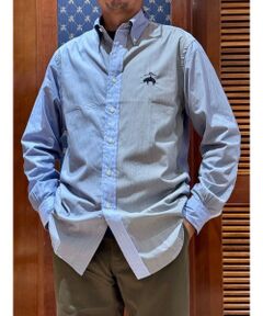 Brooks Brothers / ブルックス ブラザーズ シャツ・ブラウス | ◆オンラインストア限定◆ コットン　ビッグGFロゴ　ボタンダウン　ファンシャツ　Traditional Fit