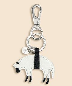 Brooks Brothers / ブルックス ブラザーズ キーホルダー・ストラップ | カウレザー　GFロゴ　キーホルダー