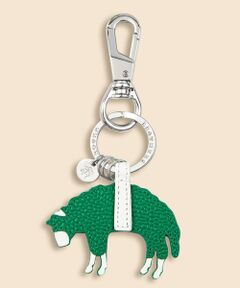 Brooks Brothers / ブルックス ブラザーズ キーホルダー・ストラップ | カウレザー　GFロゴ　キーホルダー