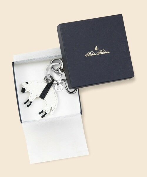 Brooks Brothers / ブルックス ブラザーズ キーホルダー・ストラップ | カウレザー　GFロゴ　キーホルダー | 詳細2