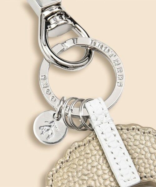 Brooks Brothers / ブルックス ブラザーズ キーホルダー・ストラップ | カウレザー　GFロゴ　キーホルダー | 詳細7